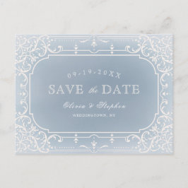 Postal De Anuncios La polvorienta y romántica boda vintage azul salva