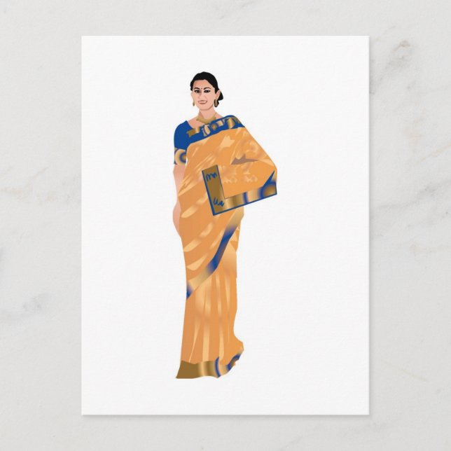 Postal De Anuncios La tradicional boda india salva la carta de fecha (Anverso)