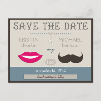 Postal De Anuncios Labios y Bigote