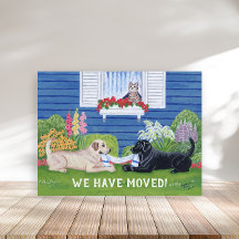 Labradores en el Jardín Nueva Dirección