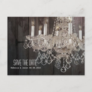 Postal De Anuncios Lámpara de araña de madera de granero rústico para