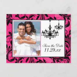 Postal De Anuncios Lámparas blancas de color negro rosa salvan la tar