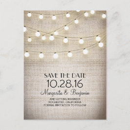 Postal De Anuncios Las bóvedas y las luces de cadena rusticas ahorran