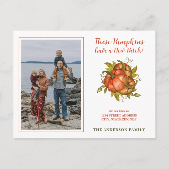 Postal De Anuncios Las calabazas tienen nueva foto de parche Hemos mu (Anverso)
