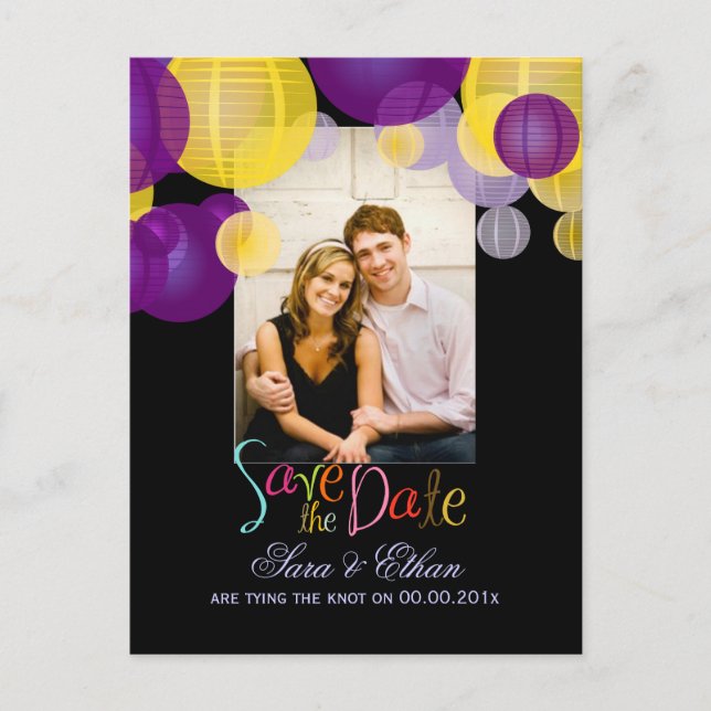 Postal De Anuncios Las linternas de PixDezines guardan la fecha (Anverso)