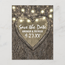 Postal De Anuncios Las Luces De Cadena El Árbol De Robo Esculpido Gua