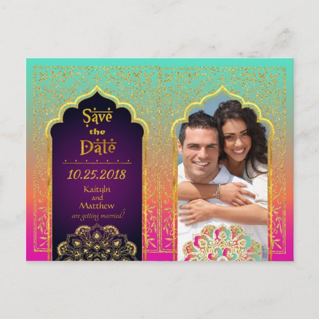 Postal De Anuncios Las noches árabes de Bollywood salvan la fecha (Anverso)
