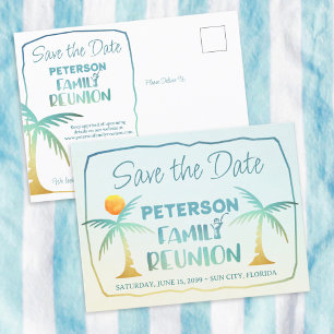 Postal De Anuncios Las Palmeras De Playa De Reunion Familiares Salvan