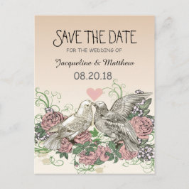 Postal De Anuncios Las palomas del corazón Subió romance rosado - Sal