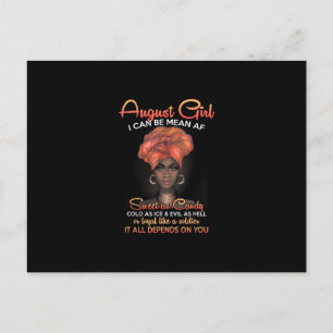 Postal De Anuncios Las Reinas Nacen En Agosto De Mujeres Negras