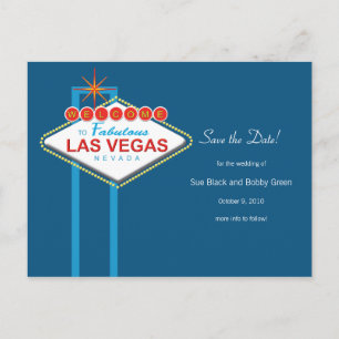 Postal De Anuncios Las Vegas Guardar la fecha
