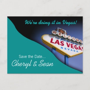 Postal De Anuncios Las Vegas Save The Date (agua)