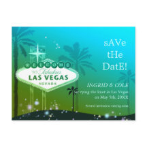 Las Vegas Strip Boda Elegante Save the Date
