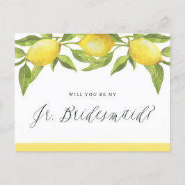 Postal De Anuncios Lemones y vegetación serán mis damas de honor