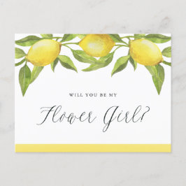 Postal De Anuncios Lemones y vegetación serás mi chica flor