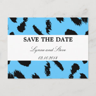Postal De Anuncios Leopard Print Save the Date