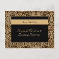 Leopard Print Save the Date
