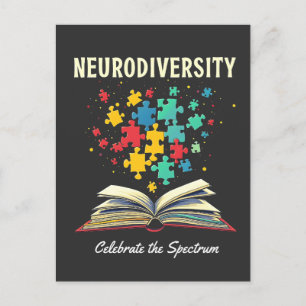 Postal De Anuncios Libro de Celebrar la Neurodiversidad del Espectro 