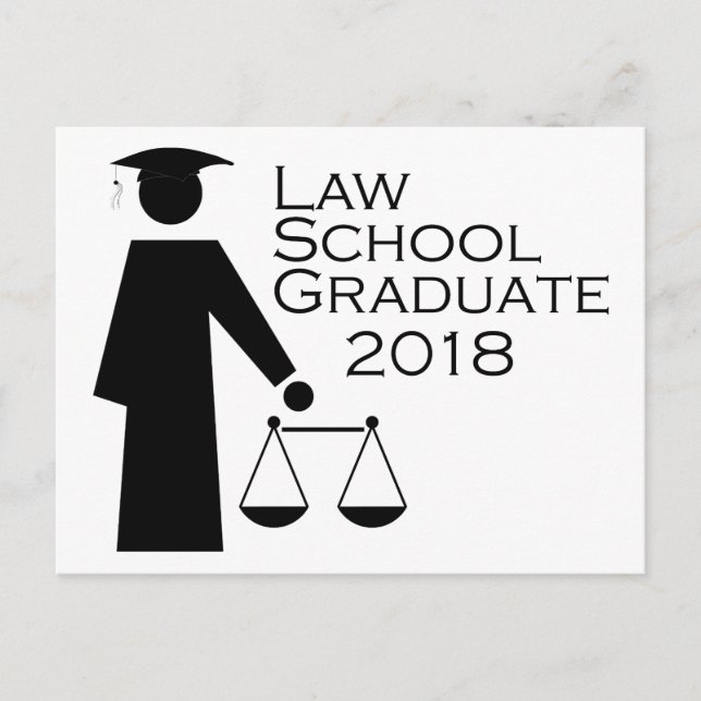 Postal De Anuncios Licenciado en Derecho 2018 (Anverso)