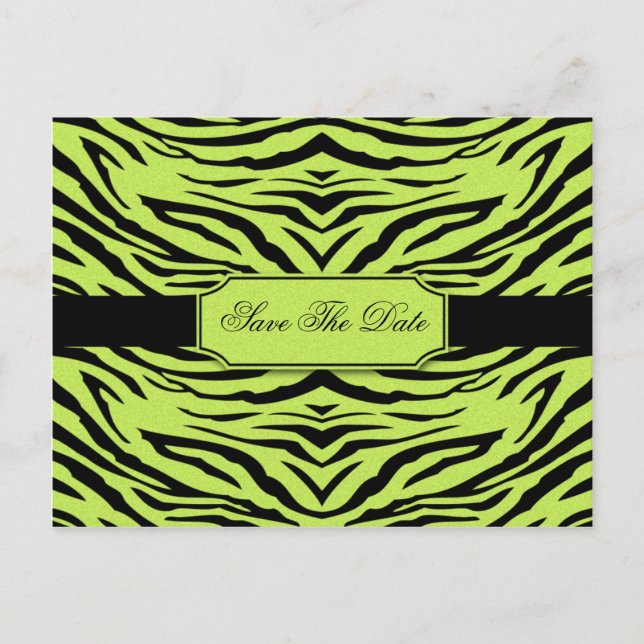 Postal De Anuncios Lima Black Zebra Save The Date (Anverso)