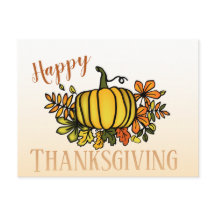 Lindas calabazas de otoño Feliz Día de Acción de G