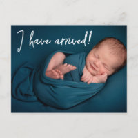 Llegada divertida única Niño Foto nacimiento