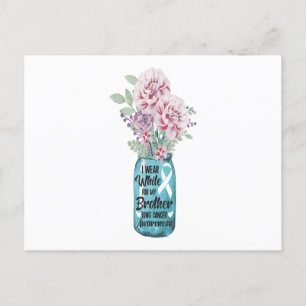 Postal De Anuncios Llevo Blanco Para Mi Regalo De Concienciación Sobr