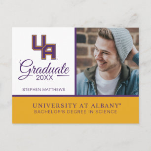 Postal De Anuncios Logo de la Universidad de Albany