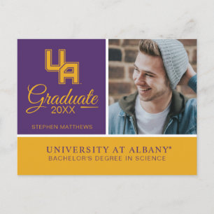 Postal De Anuncios Logo de la Universidad de Albany