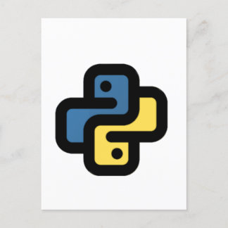 Postal De Anuncios Logo de Python