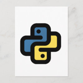 Postal De Anuncios Logo de Python