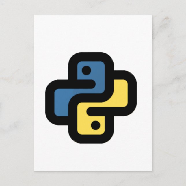 Postal De Anuncios Logo de Python (Anverso)