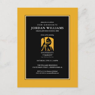 Postal De Anuncios Logo icónico de la Universidad de Albany