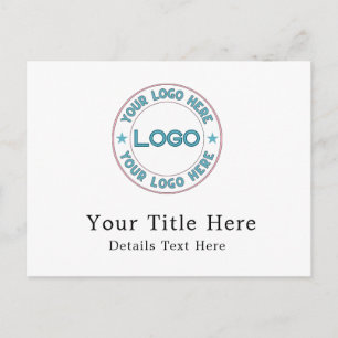 Postal De Anuncios Logotipo básico personalizado