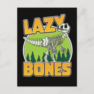 Postal De Anuncios logotipo de dibujos animados Lazy Bones