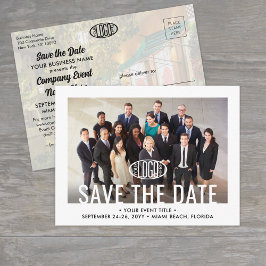 Postal De Anuncios Logotipo de la empresa de eventos empresariales y