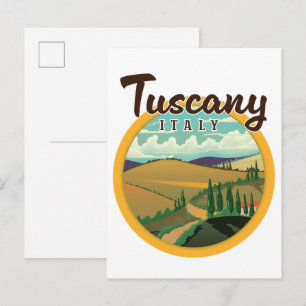 Postal De Anuncios logotipo de viaje a toscana