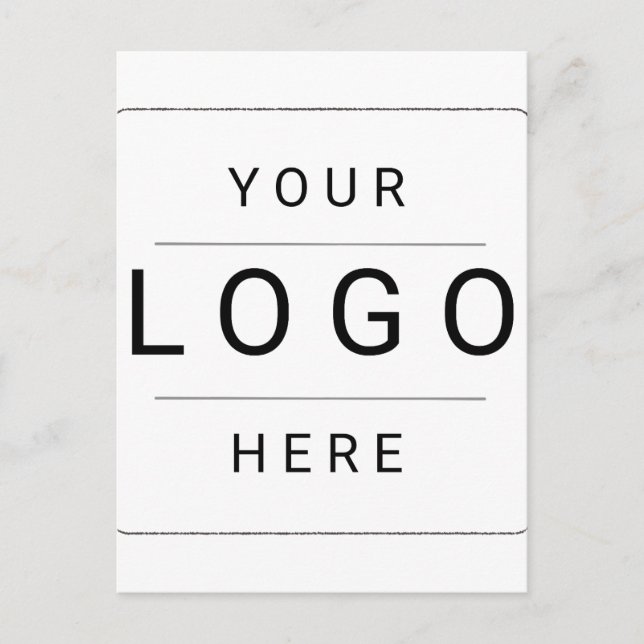 Postal De Anuncios Logotipo personalizado (Anverso)