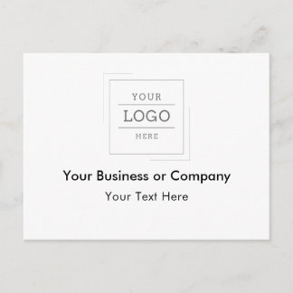Postal De Anuncios Logotipo personalizado de su empresa