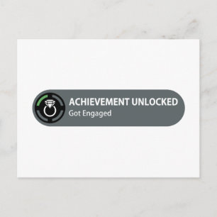 Postal De Anuncios Logro desbloqueado - Me comprometí