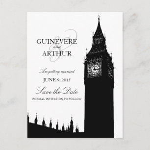 Postal De Anuncios Londres Big Ben Boda Moderna Save the Date