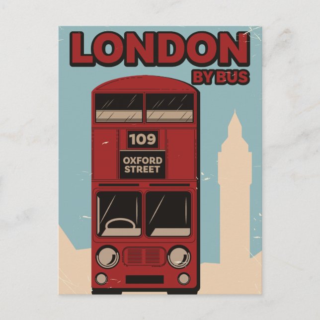 Postal De Anuncios Londres en Autobús (Anverso)