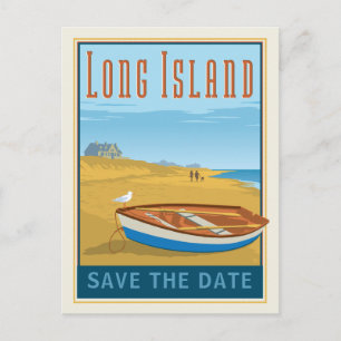 Postal De Anuncios Long Island, Nueva York   Salvar la fecha
