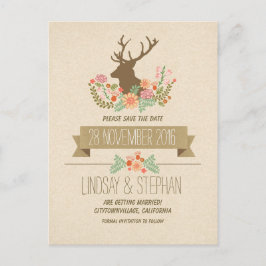 Postal De Anuncios Los cánticos de ciervos rústicos del país salvan l
