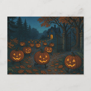 Postal De Anuncios Los compañeros de trabajo tendrán las calabazas de