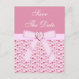 Postal De Anuncios Los Flamingos Rosados Salven Al Boda De Fechas