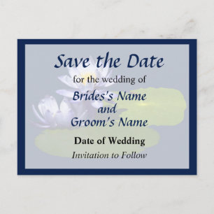 Postal De Anuncios Los lirios de agua morada en sol salvan la fecha