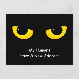 Postal De Anuncios Los ojos de gato mis seres humanos tienen una