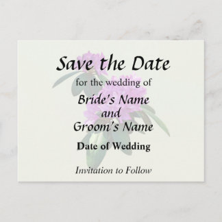 Postal De Anuncios Los rododendros rosados encantadores