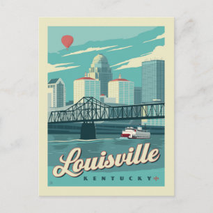 Postal De Anuncios Louisville, Kenucky   Guardar la fecha